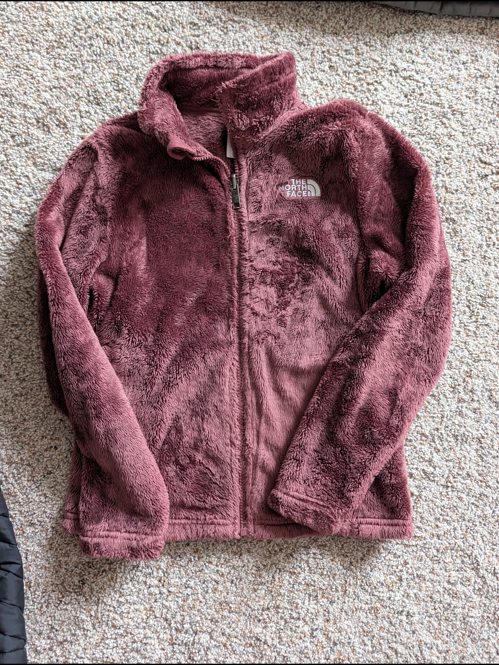 The North Face Girls' Plush Fleece Jacket - Burgundy